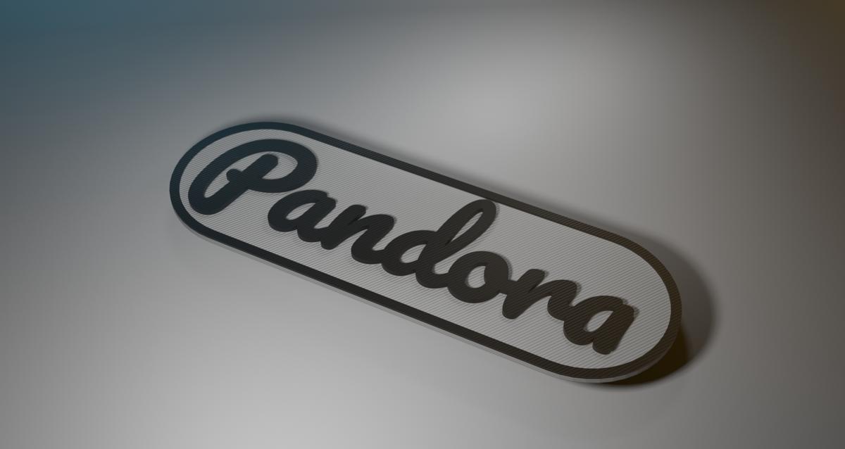 Das persönliche Namensschild für Pandora