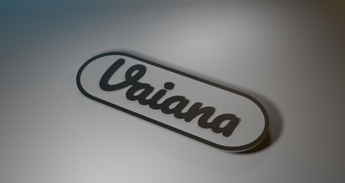 Das persönliche Namensschild für Vaiana