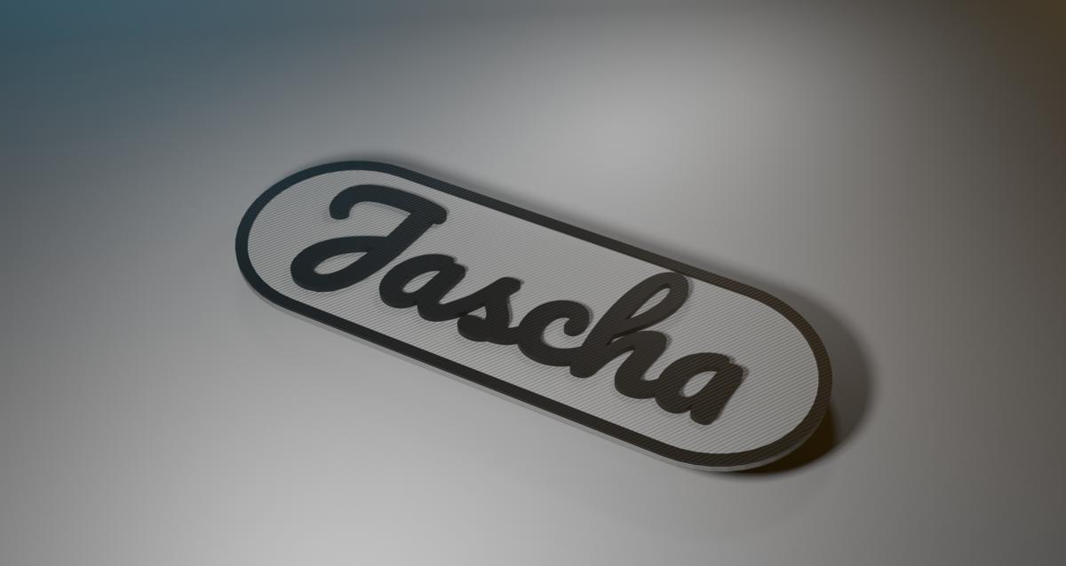 Das persönliche Namensschild für Jascha